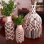 Meu projeto do curso: Design de acessórios em macramê. Un progetto di Design di accessori, Artigianato, Interior Design, Fiber Art, Macramè e Textile Design di anaesteticacosmetica - 24.05.2023