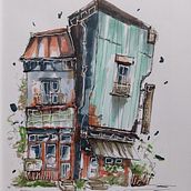 Il mio progetto del corso: Disegno architettonico espressivo con pennarelli colorati. Sketching, Drawing, Architectural Illustration, Sketchbook & Ink Illustration project by simona_basilico - 05.24.2023
