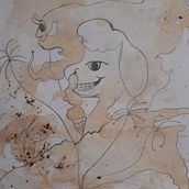 Dibujo con Manchas de cafe Ein Projekt aus dem Bereich Traditionelle Illustration und Design von Genesis Guicoy - 25.05.2023