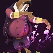 My project for course: Fantasy Character Design in Procreate. Een project van Traditionele illustratie, Ontwerp van personages, Digitale illustratie, Digitale tekening y  Digitaal schilderij van Eva Pfaff - 09.05.2023