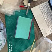 Mi proyecto del curso: Encuadernación artesanal sin costuras. Arts, Crafts, Fine Arts, Bookbinding, and DIY project by Hanna Frida Tamayo Chavez - 05.24.2023