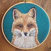 My project for course: Needle Felting: Paint Portraits with Wool. Arts, Crafts, Fiber Arts, Naturalistic Illustration, Needle Felting, and Textile Design project by Kim Olson - 05.23.2023