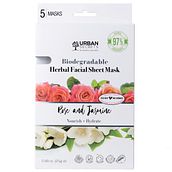 Rose + Jasmine Biodegradable Herbal Facial Sheet Mask. SEO, Advertising, and Mobile Marketing project by urbansecrets206 - 05.25.2023