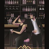 Mój projekt z kursu: Ilustracja cyfrowa w stylu art deco. Een project van Traditionele illustratie, Posterontwerp, Digitale illustratie y  Beeldende kunst van Julia Salatska - 24.05.2023