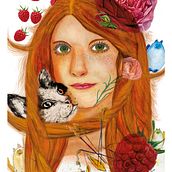Mein Abschlussprojekt für den Kurs: Illustriertes Porträt mit Aquarell mit Anna Santos. Een project van Traditionele illustratie,  Beeldende kunst, Schilderij,  Tekening, Aquarelschilderen,  Portrettekening y  Artistieke tekening van Monika Dlugosch - 26.05.2023