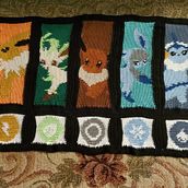 Eeveloutions Crochet Afghan. Un progetto di Artigianato di MeShell McLeod - 15.03.2023