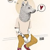 ANIMAL ATTITUDE. Traditional illustration, and Digital Painting project by Susanne Igelmund - 05.26.2023