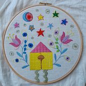 My project for course: Contemporary Embroidery With Traditional Mexican Needlework. Un progetto di Artigianato, Ricamo, Fiber Art e Textile Design di irene ventura - 26.05.2023