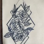 Mon projet du cours : Tatouage pour débutants. Tattoo Design project by Maelle Quemart - 05.26.2023