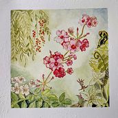 My project for course: Negative Watercolor Painting for Botanical Illustration. Un proyecto de Ilustración tradicional, Pintura a la acuarela e Ilustración botánica de Eve Jackson - 24.05.2023