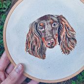 Meu projeto do curso: Needle painting para principiantes. Embroider, Naturalistic Illustration, and Textile Design project by Isabel Carvalho - 05.26.2023
