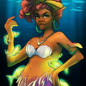 Meu projeto do curso: Iluminação e cor para retratos digitais no Photoshop. Een project van Traditionele illustratie, Digitale illustratie y  Digitaal schilderij van Joviana Marques - 27.05.2023