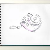 Uno al día - Objetos. Traditional illustration project by Kamila Mansilla - 05.27.2023