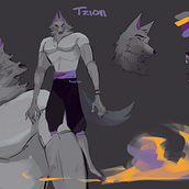 Tzion . Traditional illustration, Character Design, Costume Design, Multimedia, Digital Illustration, Concept Art, Sketchbook, and Digital Painting project by Evelyn Ramírez - 03.12.2023