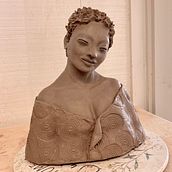 My project for course: Introduction to Clay Figurative Sculpture. I’ve named her The Inner Pilgrim. Sculpture, and Fine Arts project by hodilmb - 05.23.2023
