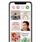 Social media content cretaion. Natural skincare brand. Un proyecto de Diseño, Marketing y Marketing de contenidos de Brenda Martínez - 27.05.2023