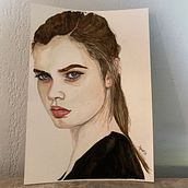 Portrait from a photograph . Watercolor Painting project by Ingrid - 05.25.2023