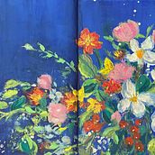 My project for course: Expressive Floral Painting with Acrylic Paint. Fine Arts, Painting, Acr, lic Painting, and Botanical Illustration project by charly_ - 05.28.2023