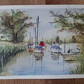 My project for course: Watercolor Techniques for Painting Seascapes. Un projet de Aquarelle de Lenka Štollová - 28.05.2023