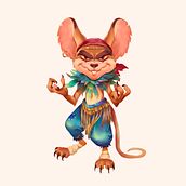 Pirate Richie - Personl project from The Domestika course . Un progetto di Character design, Illustrazione tradizionale, Progettazione di giochi, Belle arti, Pittura, Illustrazione digitale, Bozzetti, Design, Creatività, Disegno e Arte concettuale di loyhiri - 25.05.2023