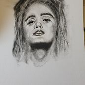 My project for course: Artistic Charcoal Portraiture: Creating Atmosphere. Traditional illustration, Fine Arts, Drawing, Portrait Drawing, Realistic Drawing, and Artistic Drawing project by Melanie Burden - 05.28.2023