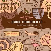 Dark Chocolate Bar. Traditional illustration, Vector Illustration, and Digital Illustration project by Rick Redznak - 05.28.2023