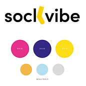 Sockvibe branding project. Design project by Daniel Reaney - 05.28.2023