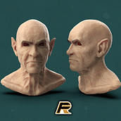 Mi proyecto del curso: Retrato 3D realista con ZBrush y KeyShot. 3D, 3D Modeling, and 3D Character Design project by Facundo Rocca - 05.17.2023