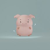 Gumi, Mi proyecto del curso: Creación de personajes kawaii en 3D con Blender. Traditional illustration, Character Design, Digital Illustration, 3D Modeling, and Manga project by Valentina Gómez - 05.28.2023