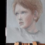 My project for course: Portrait Painting with Oil: Explore Light and Shade. Un progetto di Belle arti, Pittura e Pittura ad olio di Angela Callister - 29.05.2023