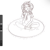 My project for course: Female Character Portraits in Procreate. Traditional illustration, Digital Illustration, and Digital Drawing project by sharni_kanon - 05.25.2023