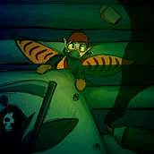 Diving Fairy. Traditional illustration project by Jonathan Biggs - 05.29.2023