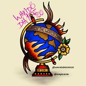 watch the world burn. Un progetto di Illustrazione tradizionale, Disegno, Illustrazione digitale, Design di tatuaggi e Musica di Wando Dias - 29.05.2023