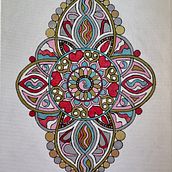 My project for course: Painting Acrylic Mandalas with Professional Techniques Ein Projekt aus dem Bereich Malerei, Zeichnung, Malerei mit Acr und l von Cheryl Whiteley - 29.05.2023