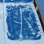 Mijn project van de cursus: Cyanotypie: een druktechniek met licht. Arts, Crafts, Fine Arts, Printing, DIY, and Film Photograph project by chrisdedeyne - 05.30.2023