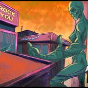 Mi proyecto del curso: Concept Art: introducción al diseño de escenarios. Een project van Traditionele illustratie, Film, video en televisie, Animatie, Digitale illustratie, Videogames,  Concept art y Videogame-ontwerp van Alejandro Mendoza - 30.05.2023