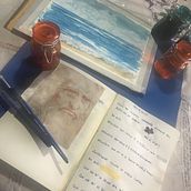 Il mio progetto del corso: Creazione di acquerelli liquidi e tinte botaniche. Pintura em aquarela projeto de norway69_blu - 30.05.2023