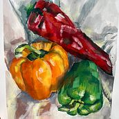My project for course: Gouache Painting: Create Vibrant Works of Art. Un progetto di Belle arti, Pittura, Teoria del colore e Pittura gouache di kolibri_l_art - 30.05.2023