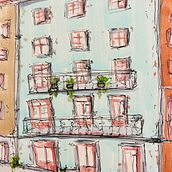 Il mio progetto del corso: Disegno architettonico espressivo con pennarelli colorati. Sketching, Drawing, Architectural Illustration, Sketchbook & Ink Illustration project by silvanasimone - 05.30.2023