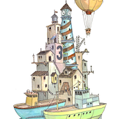 Villas Verticales. Un progetto di Illustrazione tradizionale di Juaco Lohmann - 01.01.2021