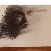 My project for course: Artistic Charcoal Portraiture: Creating Atmosphere. Traditional illustration, Fine Arts, Drawing, Portrait Drawing, Realistic Drawing, and Artistic Drawing project by redearth32 - 05.31.2023