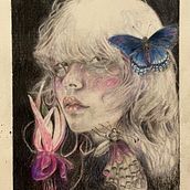 My project for course: Chiaroscuro Creative Portrait with Pencils. Traditional illustration, Pencil Drawing, Portrait Drawing, Artistic Drawing, and Colored Pencil Drawing project by stichyiris - 05.31.2023