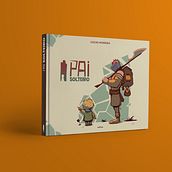 Pai Solteiro (Solo Dad). Un progetto di Illustrazione tradizionale, Design, Character design, Design editoriale, Tipografia, Creatività, Disegno digitale, Illustrazione editoriale e Letteratura per bambini e ragazzi	 di Lucas Moreira - 18.04.2023
