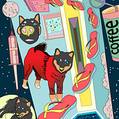 My project for course: Surrealist Illustration: Draw Compelling Stories. Drawing, Digital Illustration, Narrative, and Editorial Illustration project by Eve Lu - 06.26.2023