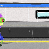 Mi proyecto del curso: Construye un amigo: del lápiz al movimiento. Motion Graphics, Animation, Character Design, Rigging, Character Animation, and 2D Animation project by viridianat_1313 - 06.02.2023
