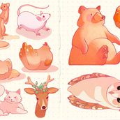 Pre-corso Procreate. Traditional illustration, and Character Design project by Gaia Di Michele - 06.02.2023