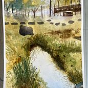 My project for course: Natural Landscapes in Watercolor. Fine Arts, Painting, and Watercolor Painting project by Julie Hochstadter - 06.02.2023