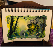 Mi proyecto del curso: Ilustración de paisajes de fantasía con acuarela y gouache. Artes plásticas, Pintura, Pintura em aquarela, Ilustração naturalista, e Pintura guache projeto de sonia_dauz - 02.06.2023