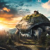Matte Painting del curso del profesor David Vega. Photomontage project by Alejandro Alvarez - 06.02.2023
