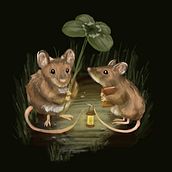 Mice with Glowing Lantern. Un progetto di Illustrazione tradizionale, Stor, telling, Illustrazione infantile, Pittura digitale e Disegno digitale di Kelsey Bowyer - 28.05.2023